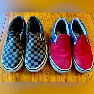 Vans Slip Ons Little Kids Size 13.5
